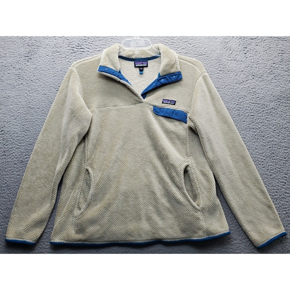 Patagonia Re-Tool Snap-T Fleece Sweater Womens XL Brown Long Sleeve‎ Pullover